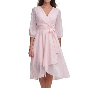 Tommy Hilfiger Clip-Dot Chiffon Flowy Midi Dress